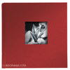 Kolo Hudson, 8½" x 8½" Bookbound Picture Album, Red Covers with Soft White Pages, Holds 200 4x6" Photos, 2 Per Page, 3 Pack