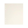 Kolo Series L Scrapbook Refill Pages, Soft White, 8" x 9", Pack of 10 Pages.