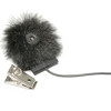 K-Tek KRLAPMINB Fur Windsock with Foam Insert for Mini Lavalier Microphones, Black