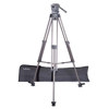 Libec LS22M Professional Tripod System with T58 1-Stage Alloy Tripod, H22 Fluid Head, MS1 Mid-Level Spreader &amp; TC-50 Soft Case, Supports 8.8 lbs