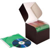 Lineco CD/DVD Storage Box, Holds 28 Slim Jewel Cases, Flip Top, Color: Black.