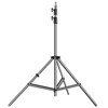 Lowel Grand Stand, 10' Lightstand with 5/8" Mounting Stud, 3 Section with 2 Air Cushioned Risers, Gun Metal Gray.