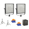 Litepanels 1X1 2X Bi Color Flypak Kit LPALP1CFP