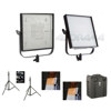 Litepanels 1 X 1 Spot/Flood Flypak Kit & Free Vasst Training DVD LPALP1SFFP