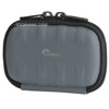 Lowepro Santiago 10 Ribbed Shell Compact Point &amp; Shoot Camera Pouch with Dense EVA Foam Padding - Grey