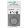 Lenmar WCCR2025 Lithium Battery 3V / 160 mAh - Replaces CR2025 Lithium Coin Battery