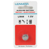 Lenmar WCLR44 Alkaline Battery 1.5V / 120 mAh - Replaces A76 Watch/Calculator Battery
