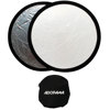 Adorama 32" Circular Collapsible Disc Reflector, Silver / White
