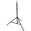 Flashpoint Pro 9.5' Air Cushioned Black Lightstand, 5/8" Top Stud with 1/4-20" Screw Thread.