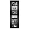 Malden International Berkeley Series, Contemporary Wall Series Wood Frame, for Six 4x6" Photographs, Color/Style: Black