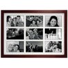 Malden International Linear Series, Contemporary Wall Series Wood Frame, for Nine 4x6" Photographs, Color/Style: Dark Walnut