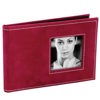 Malden International Rio Suede Collection Series, Bound Photo Album, Holds 24 4x6" Photos, 1 per Page, Color: Fuschia