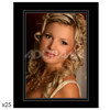 B. Oshrin Roma, Picture Folder Frame for a 7" x 5" Photo, Color: Black Weave with Black Foil Accents, Pack of 25