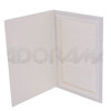 Adorama Picture Folder Frame, White, for a 6" x 8" or 8x10" Photo.