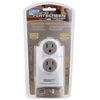 Monster FlatScreen PowerProtect 200 Surge Protector with 2-AC Outlets &amp; 1 Pair Coaxial Connections, White