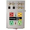 Monster Cable Power FlatScreen PowerCenter HTS-400 Surge Protector with 4 outlets, 3 coax, 1 phone, Clean Power