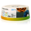 Memorex Cool Colors LightScribe CD-R 80min (700 MB), 52x, 20 Pack Spindle Box