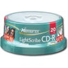 Memorex Disk CD-R 80 min. (52x) LightScribe, with Spindle, 20 Pack