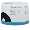 Memorex Disk CD-R 80 min. (48X) Branded Bulk Black 50 Pack with Spindle