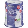 Memorex Disk White Inkjet Printable DVD+R 4.7GB - 100 Pack Spindle