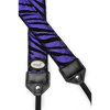 Mod Purple and Black Zebra Camera Strap