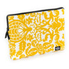 Mod Yellow and White Damask Small Laptop Sleeve MODE154 - $44.95