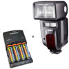 Metz MZ58327PS 58 AF-2 Digital Flash for Sony - Bundle - with 4 NiMH Batteries, Charger