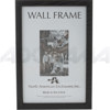 North American Enclosures Regal Series, Wood Wall Frame for a 5x7" Photo, Width -3/4", Color: Black