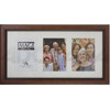 North American Enclosures Brookville Series, 8" x 16" Wood Wall Frame with Three 4x6" Openings, Color: Brown.