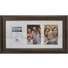 North American Enclosures Campton Series, 8" x 16" Wood Wall Frame with Three 4x6" Openings, Color: Walnut