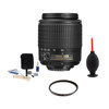 Nikon 55-200mm f/4-5.6G ED AF-S DX Autofocus Lens Kit with 5 Year U.S.A. Warranty, Tiffen 52mm UV Filter, Professional Lens Cleaning Kit, Adorama Hurricane Blower