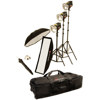 Norman ML-KIT1210 3 Light Single Softbox Kit with 3 ML400 Monolights, Umbrellas, 10"x 36" Softbox with Speedring, 10' Light Stands &amp; Wheeled Case