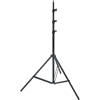 Novatron 10' Medium Duty Lightstand with 5/8" Mounting Stud, 5 Section with 4 Risers, Chrome