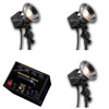Novatron V600D 600 w/s Fan Cooled 3 Head Convertable Photo & Digital Strobe Lighting Kit NSV6003FCW