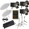 Novatron D1500, 1500 w/s 3 Head &amp; Power Pack Starter Kit with Carry Case, Umbrella &amp; Light Stands