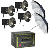 Novatron Studio Kit D1500 - 4 Head Kit with Wheeled Case &amp; Accessories