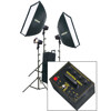 Novatron V600-D, 600 w/s 3 Head &amp; Power Pack Kit with Wheeled Case, Softboxes &amp; Light Stands