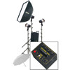 Novatron V600-D, 600 w/s 3 Head &amp; Power Pack Kit with Wheeled Case, Softbox, Umbrella &amp; Light Stands