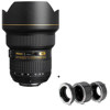 Nikon 14mm - 24mm f/2.8G ED-IF AF-S Zoom-Nikkor Lens for DSLR Cameras, U.S.A. Warranty. - Free: Pro Optic Auto Extension Tube Set