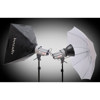Interfit Photographic EXD400 Two Head, Softbox Umbrella Kit, with 2 400ws Monolights, Stands, Softbox, Umbrella &amp; Carry Case. FREE! Additional 24" Softbox