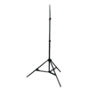 Interfit Photographic Pro 8' Air Damped Lightstand with 5/8" Threaded Mounting Stud, 3 Sections with 2 Risers, Black Anodized.
