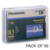 Panasonic AYDVM83PQ 83/55 Minute Professional Quality Mini-DV Digital Tape - Pack of 50