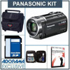 Panasonic HC-V700 HD Camcorder, Black - Bundle - with 16GB SD Memory Card, Camcorder Case, Digital Lens Cleaning Kit, Class On Demand Training DVD