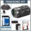 Panasonic HC-V700M HD Camcorder, 16GB Flash Memory, Black - Bundle - with 16GB SD Memory Card, Camcorder Case, Digital Lens Cleaning Kit, Class On Demand Training DVD