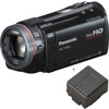 Panasonic HDC-TM900K 32GB Internal Flash Memory High Definition Camcorder - Bundle - with Panasonic VW-VBN130 Battery Pack
