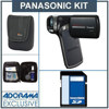Panasonic HX-DC10 HD Dual Camcorder - Black - Bundle - with 16GB SD Memory Card, Camera Case, Professional Lens Cleaning Kit