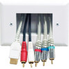 Peerless Easy Mount Recessed Low Voltage Cable Plate IBA4-W, Peerless brand