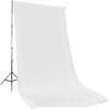 Photoflex Solid Color Series, 10' x 12' Dyed Muslin Background, Solid White Color.