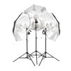 Photoflex First Studio 3 Portrait Light Kit, with 3 First Star Light Heads, 250w Quartz Lamps, Stands &amp; Umbrellas