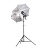 Photoflex StarFlash 150Watt Umbrella Kit , 45 inch Adjustable Silver Umbrella